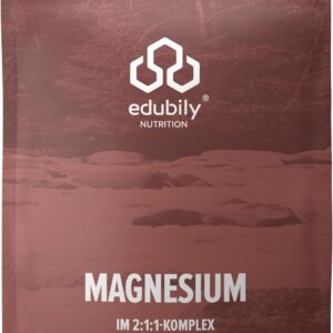 edubily nutrition® Magnesium Komplex Kapseln • Magnesiummischung aus Magnesiumglycinat, Magnesiumcitrat & Magnesiumcarbonat • Ohne Magnesiumstearat • Mit Vitamin B6 (P5P) • Vegan (250 Kapseln)
