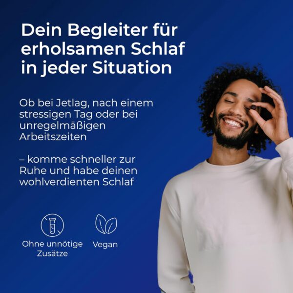 YUICY Melatonin Gummies – 60 Stk. Extrem Leckere & Zuckerfreie Gummibärchen zum Einschlafen - 0,5mg Melatonin Hochdosiert & Vegan - Bewährte Einschlafhilfe Erwachsene - Deep Sleep – Bild 5