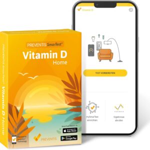 Preventis SmarTest® Vitamin D | Vitamin D Test in 15 Min. | Nachweis von Vitamin D Mangel | Vitamin D Schnelltest für Zuhause (1 St.)