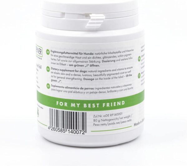 4-BEINER Beauty-Dog, Multi-Vitamine für Hunde mit MSM, Omega 3, Vitamin B-Komplex, Vitamin C, Biotin, Bierhefe, Mariendistel, Schwarzkümmelöl, Zink, Jod, Selen – Bild 2