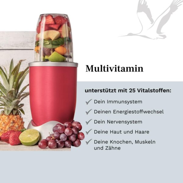 Multivitamin Kapseln - enthält alle wertvollen Vitamine A-Z & Mineralstoffe - 180 vegetarische Kapseln für 3 Monate - ohne Zusatzstoffe - laborgeprüft - Balanced Vitality – Bild 3