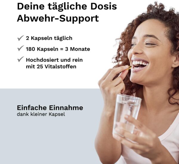 Multivitamin Kapseln - enthält alle wertvollen Vitamine A-Z & Mineralstoffe - 180 vegetarische Kapseln für 3 Monate - ohne Zusatzstoffe - laborgeprüft - Balanced Vitality – Bild 4