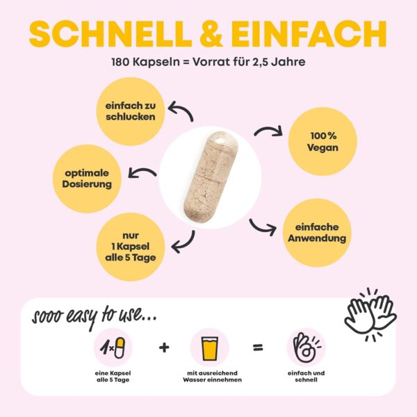 Vitamin D3 K2 Omega 3 + Calcium Magnesium und Zink - 180 Kapseln 5000 IE - Vitamin d hochdosiert - O3-D3-K2 (1 Stück (1er Pack)) – Bild 4