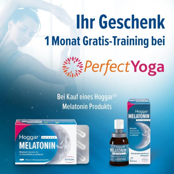 Hoggar MELATONIN balance - Einschlafspray - Nahrungsergänzung mit Melatonin zur Verkürzung der Einschlafzeit und bei Jetlag - mit Vitamin B6-20 ml Spray – Bild 13