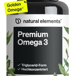 Premium Omega 3 – 120 Kapseln – GoldenOmega® mit 80% Omega 3 Anteil – in Triglycerid-Form – Laborgeprüft, aufwendig aufgereinigt und aus nachhaltigem Fischfang - in Deutschland hergestellt