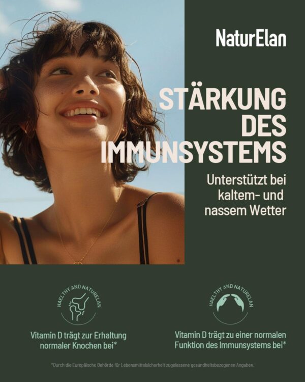 Vitamin D3 K2 hochdosiert Tropfen - 50ml, 1000 I.E. Vitamin D3 pro Tropfen, vegetarisch, ohne Zusätze, in Deutschland produziert – Bild 2