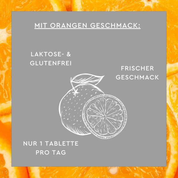 SUNLIFE Multivitamin Brausetabletten - 1x20 Stück - Multivitamin Tabletten mit Orangen Geschmack - Brausetabletten mit 10 Vitaminen - Nahrungsergänzungsmittel Multivitamine - Vitamine Tagesbedarf – Bild 4