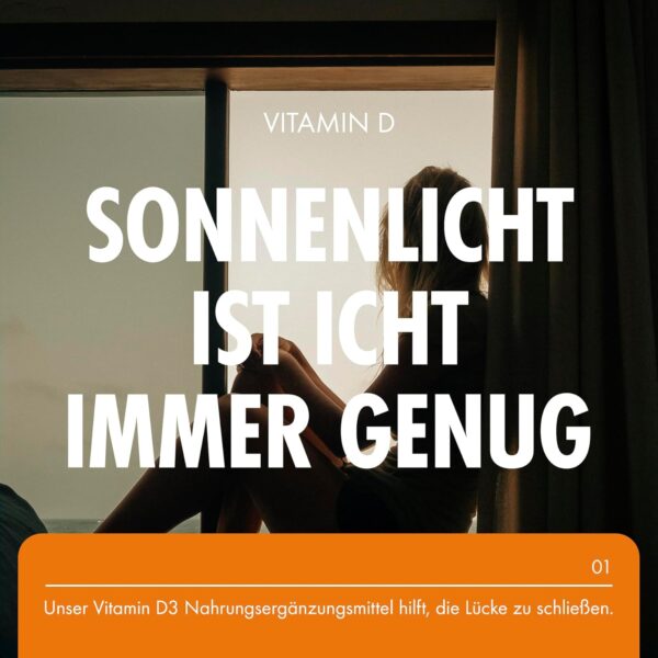 Vitamin D3-400 leicht einnehmbare Premium Vitamin D3-Mikrotabletten – Tablette Cholecalciferol VIT D3-Vegetarisches Nahrungsergänzungsmittel-Hergestellt von Incite Nutrition in Großbritannien – Bild 4