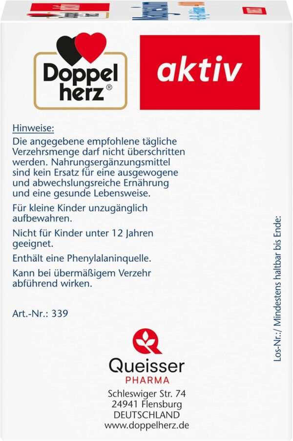 Doppelherz Magnesium 400 + B6 + B12 + Folsäure DIRECT - Magnesium unterstützt die normale Funktion der Muskeln und des Nervensystems - 40 vegane Portionen – Bild 3