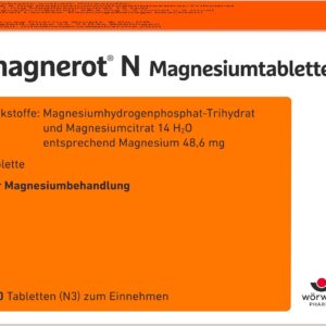 magnerot® N Magnesiumtabletten zum Auffüllen Ihrer Magenesiumspeicher, 200 Stück