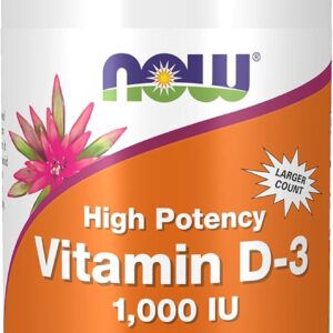 Now Foods, Vitamin D3, 1.000 IU, 360 Weichkapseln, Laborgeprüft, Hochdosiert, Glutenfrei, Sojafrei