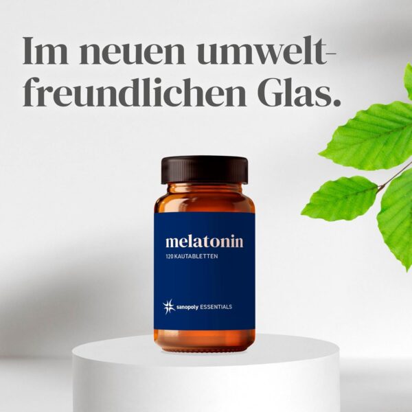 Sanopoly ESSENTIALS Melatonin Tabletten I Melatonin 0,5mg I 120 Kautableten I Vegan & ohne Gentechnik – Bild 2