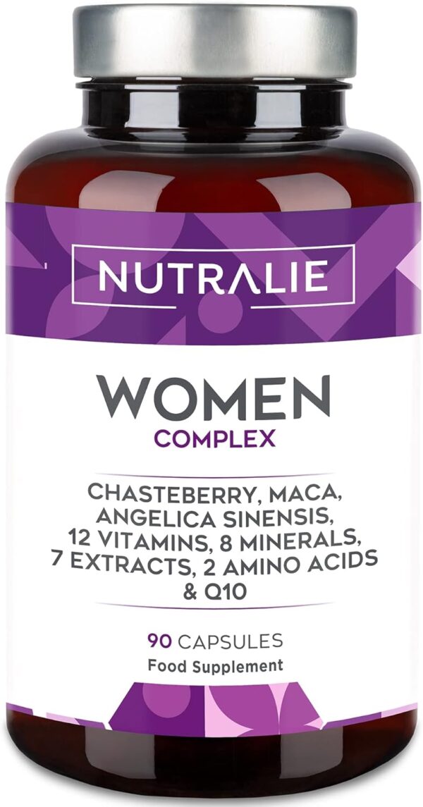 Multivitamin Women Complex - Für Frauen mit Vitamin C, D, B D3, Magnesium und mehr - Komplex aus 20 Vitaminen und Mineralstoffen -Hormonhaushalt - 90 Kapseln