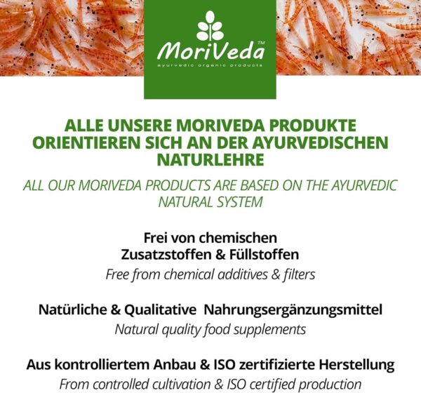 Superba Premium Krillöl Softgel Caps - mit revolutionärem Omega 3 Öl - verestertem Astaxanthin, Antioxidantien & Vitaminen - Herz Immunsystem Gedächtnis - 180 Kapseln von MoriVeda – Bild 6