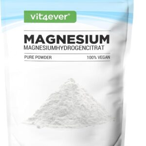 Magnesium Pure - 600 g Pulver (4,3 Monate Vorrat) - Laborgeprüft (Wirkstoffgehalt & Reinheit) - Reines Pulver ohne Zusatzstoffe - Premium Qualität - Vegan