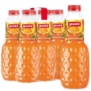 granini Trinkgenuss Multivitamin (6 x 1l), mindestes 50% Frucht, Mehrfruchtnektar, vegan, natürlich, mit Pfand