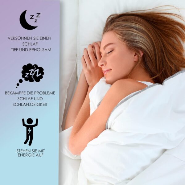 Healthy Fusion SCHLAFEN SIE GUT | 100% reines sublinguales Melatonin + B6 | Schnelle Absorption für tiefen, erholsamen Schlaf | Einschlafen & Durchschlafen leicht gemacht | 60 Kapseln – Bild 2