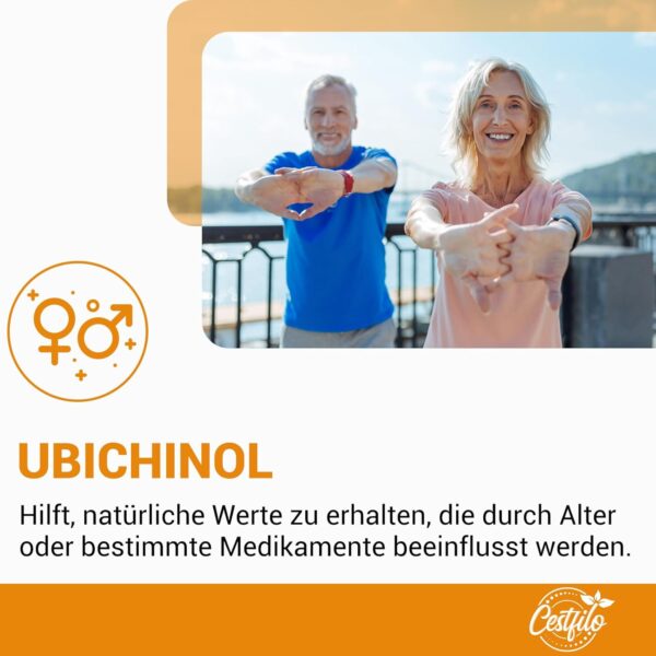 Ubiquinol CoQ10 600 mg Softgelkapseln - Aktive Form von CoQ10 Plus Vitamin E & Omega 3 6 9 - Fortschrittliches Coenzym Q10 60 stück (1er Pack) – Bild 6