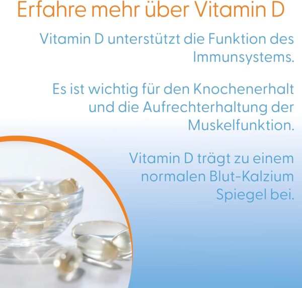 Doctor's Best, Vitamin D3, 5.000IU, Hochdosiert, Depot Wochendosis, 180 Weichkapseln, Laborgeprüft, Sojafrei, Glutenfrei, Ohne Gentechnik – Bild 4