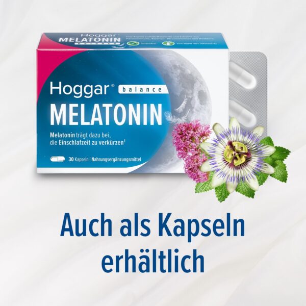 Hoggar MELATONIN balance - Einschlafspray - Nahrungsergänzung mit Melatonin zur Verkürzung der Einschlafzeit und bei Jetlag - mit Vitamin B6-20 ml Spray – Bild 15
