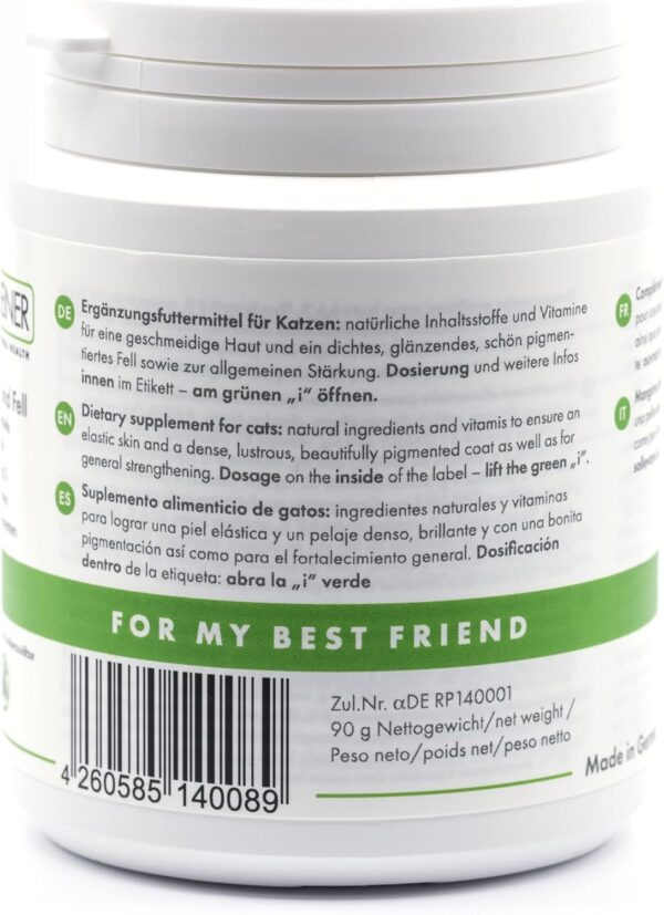4-BEINER Beauty-CAT, Multi-Vitamine & Mineralien für Katzen für glänzendes Fell, Vitalität & Wohlbefinden mit Omega 3, MSM, Vitamin B & C, Zink etc. – Bild 2