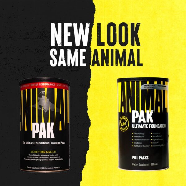 Universal Nutrition ANIMAL Pak Multivitamin-Komplex fürs Training mit Vitaminen, Mineralien, L-Carnitin & Aminosäuren, Enzyme unterstützen die Nährstoffversorgung & Immunsystem, 44 Einheiten – Bild 2
