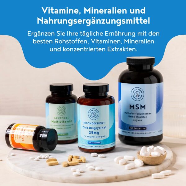Magnesiumbisglycinat | 120 Kapseln | 1500 mg Magnesium Glycinat pro Tagesdosis, davon 300 mg Elementares Magnesium | Vegan | Hochdosiert | Alpha Foods – Bild 5