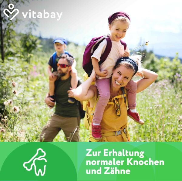 Vitabay Vitamin D3 K2 Hochdosiert 20000-180 VEGANE & LABORGEPRÜFTE Vitamin D Tabletten - D3 K2 Kapseln Hochdosiert - Vitamin D 20000 Hochdosiert D3K2 Vitamin D3 20000 hochdosiert Vitamin D K2 D3 – Bild 4