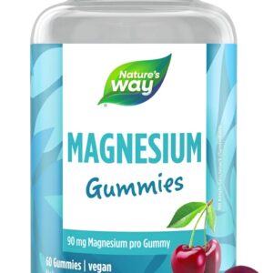 Magnesium Gummies hochdosiert - 180mg Magnesium für Kinder & Erwachsene aus Magnesiumcitrat für Muskeln und Nerven - laborgeprüft vegan Alternative zu Kapseln & Tabletten - 60 Stk hochdosiert