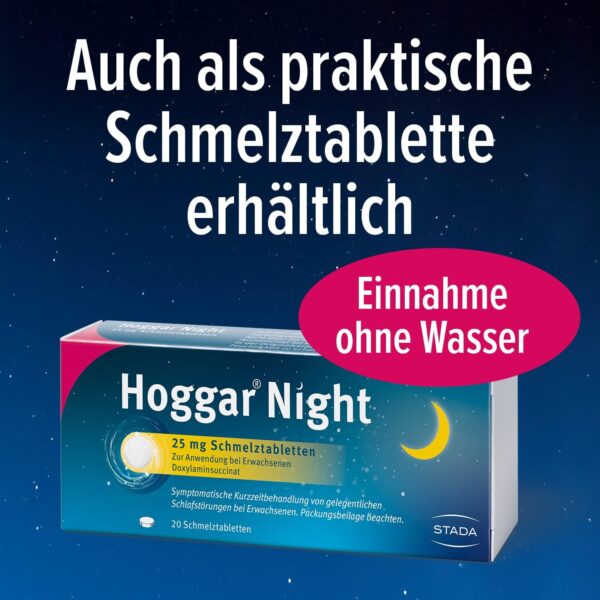Hoggar Night – Schlaftabletten zur Hilfe beim Einschlafen und bei akuten Schlafstörungen – Gut verträglich, für erholsamen Schlaf – 1 x 20 Tabletten – Bild 6