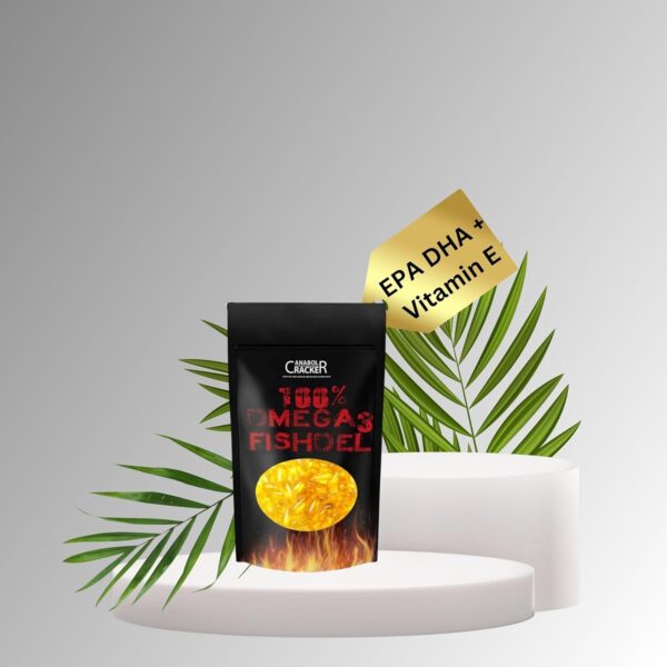 Anabol Cracker 520 Omega 3 Kapseln, hochdosiert 3000 mg Tagesdosis mit EPA DHA + Vitamin E Essentielle Omega Fettsäuren