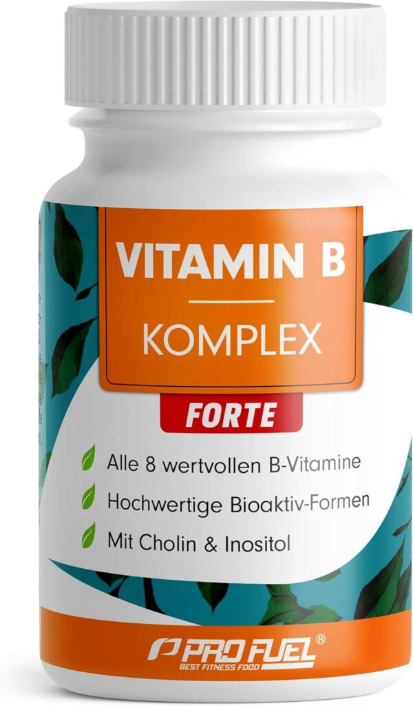 Vitamin B Komplex hochdosiert - 180 Tabletten - alle 8 B-Vitamine (B1, B2, B3, B5, B6, B7, B9, B12) + Co-Faktoren Cholin & Myo-Inositol - laborgeprüft mit Zertifikat - vegan - Vorrat für 6 Monate