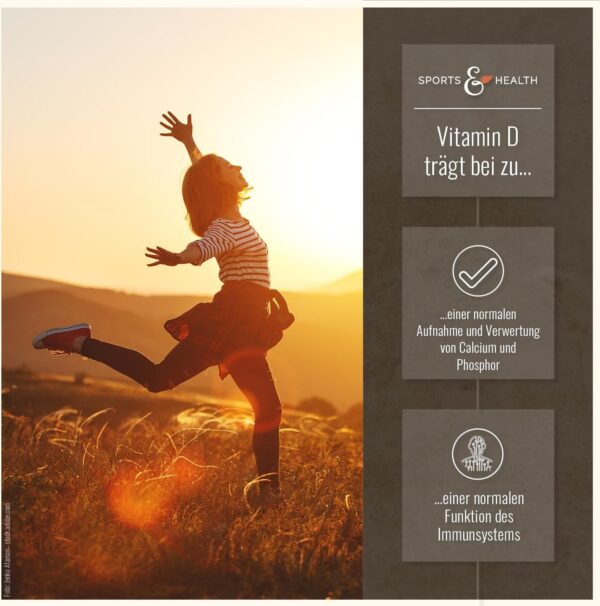 Vitamin D3 Hochdosiert 20000 Depot - 365 Vitamin D3 Tabletten - Hochdosiertes Vitamin D3 20000 IE - Vitamin D Tabletten - Vitamin D 20000 - D3 20000 IE Kapseln Tablette – Bild 3