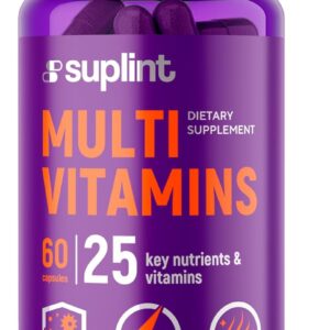 Multivitamin Komplex - 60 Kapseln für 30 Tage - Vitamin Komplex A-Z & Mineralstoffe wie Zink, Biotin - Hochdosierte Tabletten Multivinamine Für Männer Und Frauen A, C, D, E, B6, B12, K