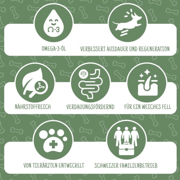 TRADIDOG Classic Nahrungsergänzungen & Vitamine für Hund mit Vitalstoffen - Gesundheitsprodukte für Hunde inkl. Omega-3 Öl Hund - pflanzliches Nahrungsergänzungsmittel Hund für alle Hunde – Bild 4