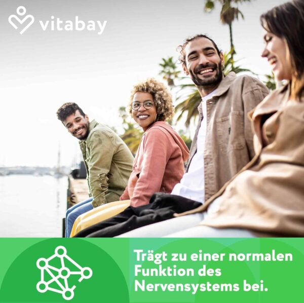 Vitabay Magnesium Malat 1000mg Hochdosiert - 180 Tabletten Vegan & Laborgeprüft - Magnesium Hochdosiert Kapseln - Trägt zu einem normalen Energiestoffwechsel und einer normalen Muskelfunktion bei – Bild 5