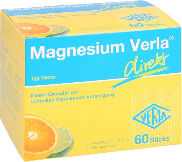 Verla-Pharm Arzneimittel GmbH & Co. KG Magnesium Verla direkt Citrus Direkt-Granulat, 60 St. Beutel – Bild 5