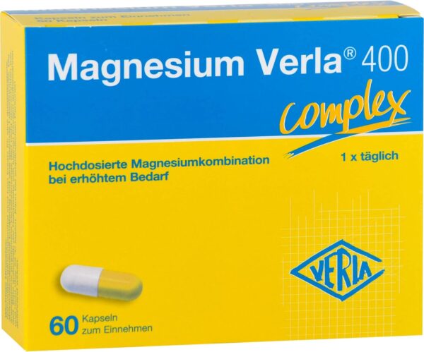 Magnesium Verla 400 Kapseln – Bild 4