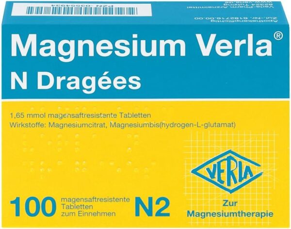 MAGNESIUM VERLA N Dragees 100 St – Bild 3