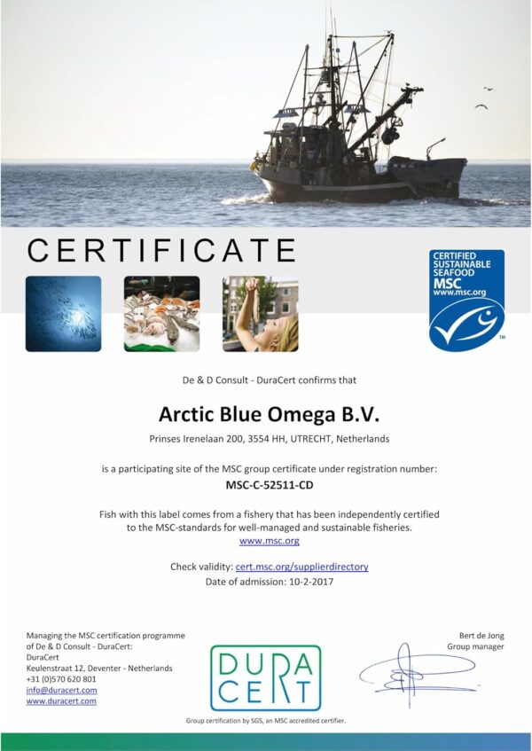 Arctic Blue Omega 3 Fischöl – 250 ml flüssig – MSC-Zertifiziert - hochdosiert mit DHA, EPA und Vitamin D – ohne Aufstoßen oder Fischgeruch – arktisches Fischöl – Orangengeschmack – Bild 9