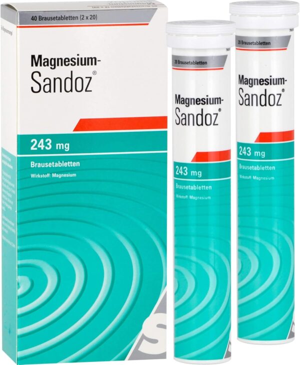 MAGNESIUM SANDOZ 243 mg Brausetabletten 40 St – Bild 2