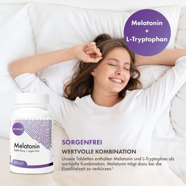 Nutritec Melatonin Tabletten für Reise und Jetlag – Bild 6