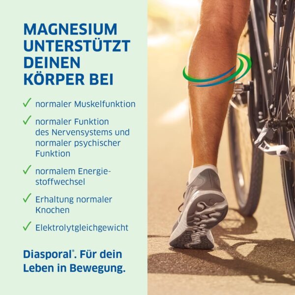 Magnesium-Diasporal 400 EXTRA Kapseln | Hochdosierte 400 mg Magnesium Kapseln | Vegan, geschmacksneutral und leicht zu schlucken | Ideal bei erhöhtem Bedarf | Glutenfrei und laktosefrei | 100 Stück – Bild 4
