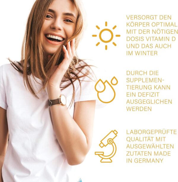 Vitamin D3 K2 Tropfen optimal dosiert - 1000 IE - K2 aus MK7 99,7% ALL TRANS in MCT-Öl für optimale Aufnahme - 15ml - optimale Bioverfügbarkeit - alphavitalis Nahrungsergänzungsmittel – Bild 7