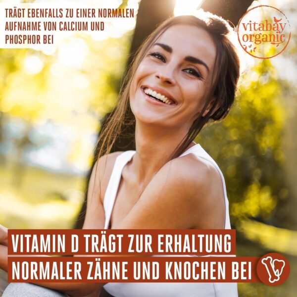 Vitabay Vitamin D3 Tropfen 50 ml - 1.500 Vegane Tropfen mit 1.000 ie - Vitamin D3 1000 - Vitamin D3 Hochdosiert Vitamin D Öl - Vit D3 Tropfen Hochdosiert - Vitamin D Öl Hochdosiert Vitamin D3 Vegan – Bild 4