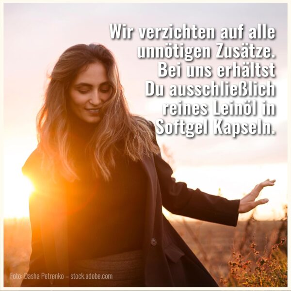 Leinöl Kapseln - 250 hochdosierte Kapseln - 1000mg pro Kapsel - Hochdosiert - Mit Vitamin E - Pflanzliches Omega 3-6-9 – Bild 5