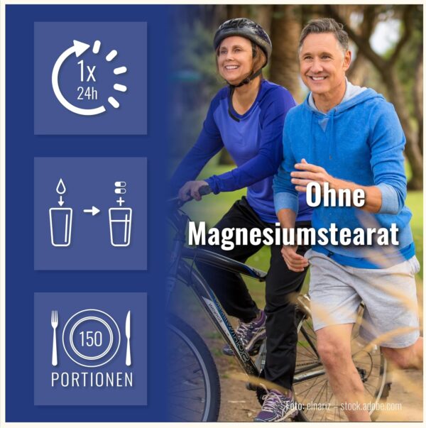 Magnesium Komplex Hochdosiert 400mg - [300x Kapseln - 9 Magn Verbindungen] – Magnesiumkomplex - Magnesium Hochdosiert Kapseln – Complex Mit Vitamin B – Magnesiumoxid, Magnesiumbisglycinat – Bild 4