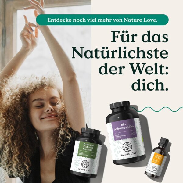 NATURE LOVE® Vitamin D3 5000 (50ml flüssig) - Laborgeprüfte 5000 I.E. pro Tropfen - in MCT-Öl aus Kokos - Vitamin D hochdosiert - hoch bioverfügbar, sehr hohe Stabilität - in Deutschland produziert – Bild 7
