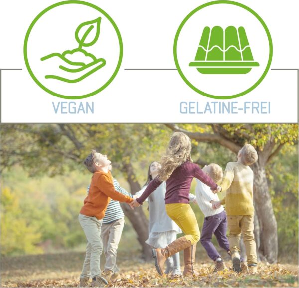 Vitabay Vitamin D3 1000 IE • 120 vegane Lutschtabletten für Kinder • Zum lutschen und kauen • natürliche Süße ohne künstliche Aromen • Made in Germany – Bild 3