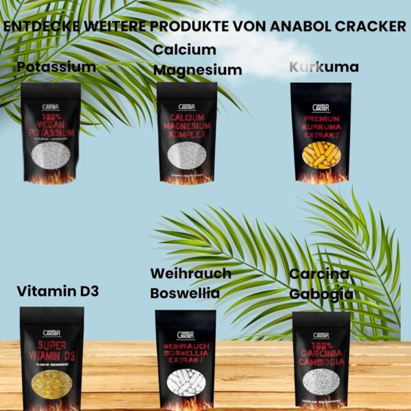 Anabol Cracker 520 Omega 3 Kapseln, hochdosiert 3000 mg Tagesdosis mit EPA DHA + Vitamin E Essentielle Omega Fettsäuren – Bild 3